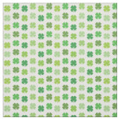 Lucky Clover Stof Wit Met Groene Shamrocks (Swatch)