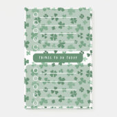 Lucky Clover to Do Lijst Shamrock Thema Daily Plan Post-it® Notes (Voorkant)