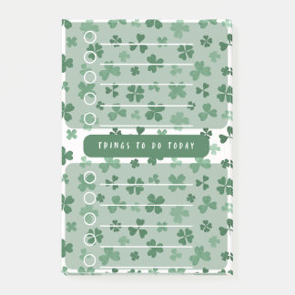 Lucky Clover to Do Lijst Shamrock Thema Daily Plan Post-it® Notes