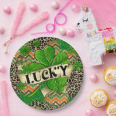 Lucky Clover viering Papieren Bordje (Feest)