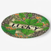 Lucky Clover viering Papieren Bordje (Gekanteld)