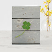 Lucky Clover Vind Hope Kaart (Gele Bloem)