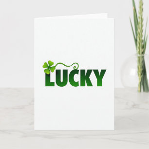 Lucky Clover Wingkaart Kaart