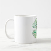 Lucky Clover Woordkunst Koffiemok (Links)