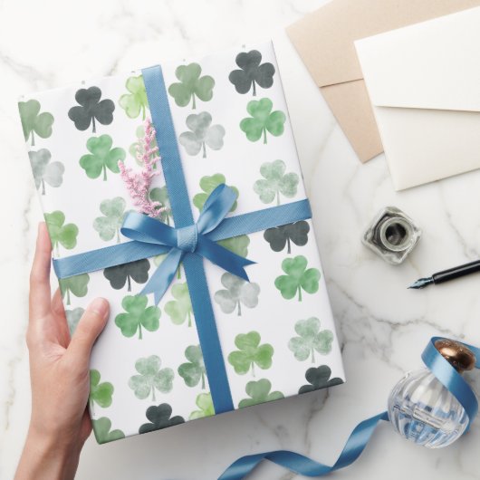 Lucky Clover Wrapping Paper - St. Patrick's Day Cadeaupapier (Geschenken)