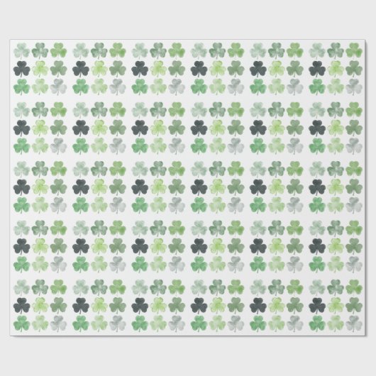 Lucky Clover Wrapping Paper - St. Patrick's Day Cadeaupapier (Vlak)