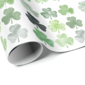 Lucky Clover Wrapping Paper - St. Patrick's Day Cadeaupapier (Rol Hoek)