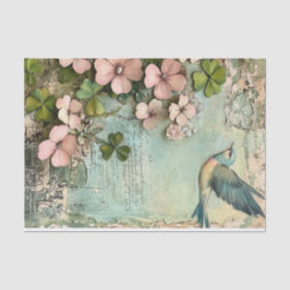 Lucky Clovers & Feathered Friends Tissuepapier