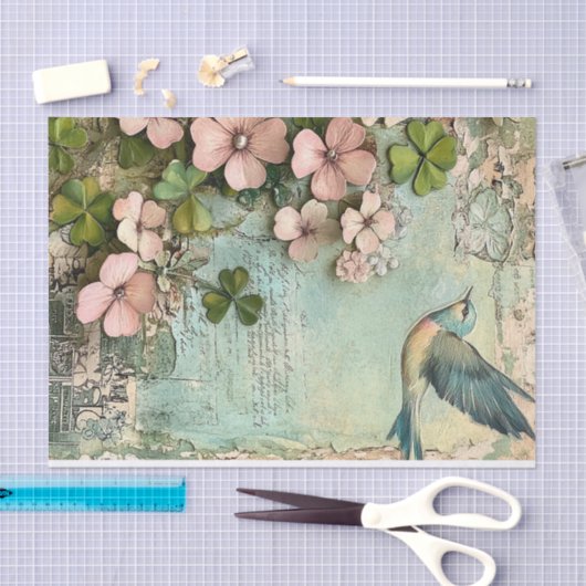 Lucky Clovers & Feathered Friends Tissuepapier (Craft)