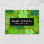 Lucky Clovers, Green, Landscape Designer, Gardener Visitekaartje (Voorkant)