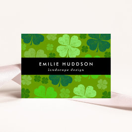 Lucky Clovers, Green, Landscape Designer, Gardener Visitekaartje