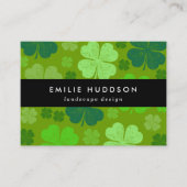 Lucky Clovers, Green, Landscape Designer, Gardener Visitekaartje (Voorkant)