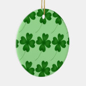 Lucky Clovers-patroon Keramisch Ornament (Rechts)