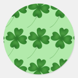 Lucky Clovers Ronde Sticker