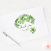 Lucky Clovers St. Patrick's Baby shower Bedankt Ronde Sticker (Envelop)