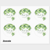 Lucky Clovers St. Patrick's Baby shower Bedankt Ronde Sticker (Vel)