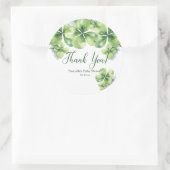 Lucky Clovers St. Patrick's Baby shower Bedankt Ronde Sticker (Tas)
