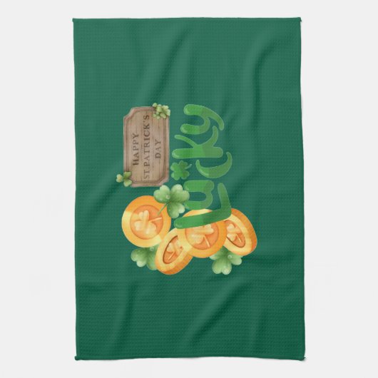Lucky Coin Kitchen Towels Theedoek (Verticaal)