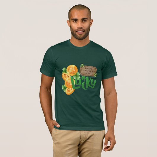 Lucky Coin Men's T-Shirt (Voorkant volledig)