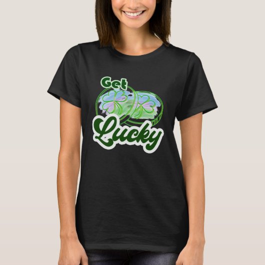 Lucky Coins Succes Four Leaf C T-shirt (Voorkant)