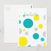 Lucky Colorful Bubbles Briefkaart (Voorkant / Achterkant)