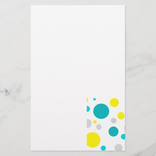 Lucky Colorful Bubbles Briefpapier (Voorkant)