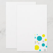 Lucky Colorful Bubbles Briefpapier (Voorkant / Achterkant)