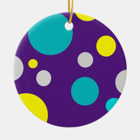 Lucky Colorful Bubbles Keramisch Ornament (Voorkant)