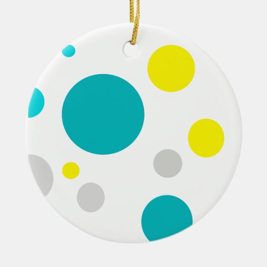 Lucky Colorful Bubbles Keramisch Ornament (Voorkant)