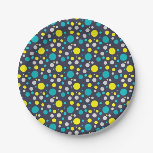 Lucky Colorful Bubbles Papieren Bordje (Voorkant)