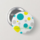 Lucky Colorful Bubbles Ronde Button 5,7 Cm (Voorkant /achterkant)