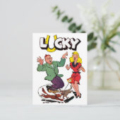 Lucky -  Comic Book Hoesje Briefkaart (Staand voorkant)