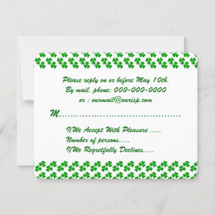 Lucky Cover Weddenschap RSVP Kaartje