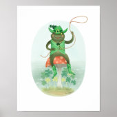 Lucky Cowboy Bullfrog Art Print (Voorkant)