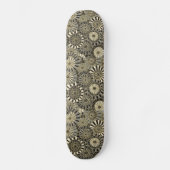 Lucky Crane Gold Japanse waaierpatroon Skateboard (Voorkant)