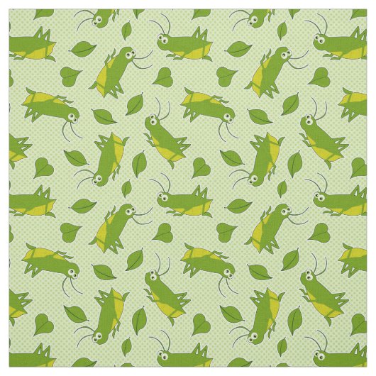 Lucky Cricket Pattern Stof (Swatch)
