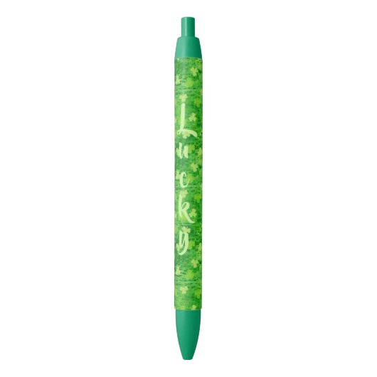 Lucky Custom Shamrock Pen (Voorkant Verticaal)