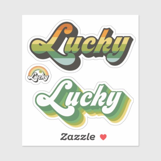 Lucky Cut Vinyl Stickers (Vel)