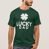 Lucky Dad Four-Leaf Clover Shirt - Vaderdag (Voorkant)