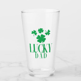 Lucky Dad Pint Glass - Clover Cool voor vaders Glas