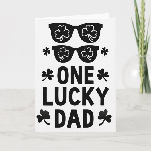 Lucky Dad Shamrock Shades Kaart (Voorkant)