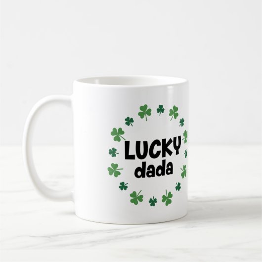 Lucky Dada Definitie Mok - Beste Vader Cadeau (Links)