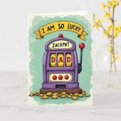 Lucky Dads Game Machine Card Kaart (Gele Bloem)