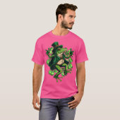 Lucky Dancing St Patrick's Day Shamrock Leprechaun T-shirt (Voorkant volledig)