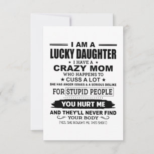 Lucky Daughter Crazy mama Kaart