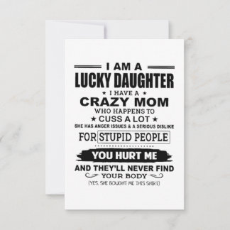 Lucky Daughter Crazy mama Kaart