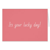 Lucky Day (Voorkant Horizontaal)