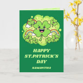 Lucky Day Joy St. Patrick's Day Kaart (Gele Bloem)