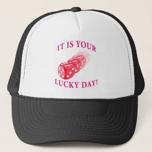Lucky day met ijsklok trucker pet (Voorkant)