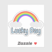 Lucky Day Regenboog St. Patrick's Day Sticker (Vel)
